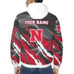 personalized nebraska cornhuskers claw mesh red gray windbreaker jacket best selling