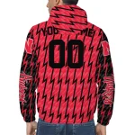 personalized nebraska cornhuskers lightning strike grid red windbreaker jacket best selling