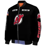personalized new jersey devils american flag skull black bomber jacket best selling