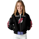 personalized new jersey devils american flag skull black bomber jacket best selling