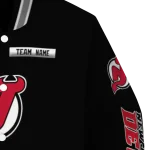 personalized new jersey devils american flag skull black varsity jacket best selling