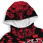 personalized new jersey devils brick motion red black windbreaker jacket best selling