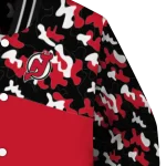 personalized new jersey devils flag scratch effect red varsity jacket best selling