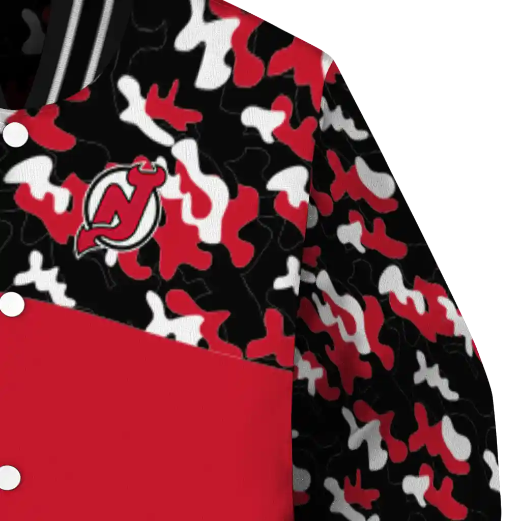 personalized new jersey devils flag scratch effect red varsity jacket premium grade personalized new jersey devils flag scratch effect red varsity jacket premium grade