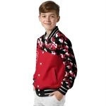 personalized new jersey devils flag scratch effect red varsity jacket best selling