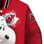 personalized new jersey devils snoopy head red varsity jacket best selling