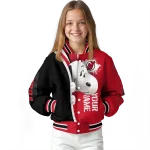 personalized new jersey devils snoopy head red varsity jacket best selling