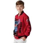 personalized new jersey devils stitch laughing red varsity jacket best selling
