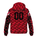 personalized new jersey devils trellis mesh red windbreaker jacket best selling
