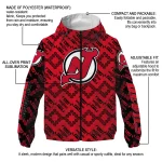 personalized new jersey devils trellis mesh red windbreaker jacket best selling