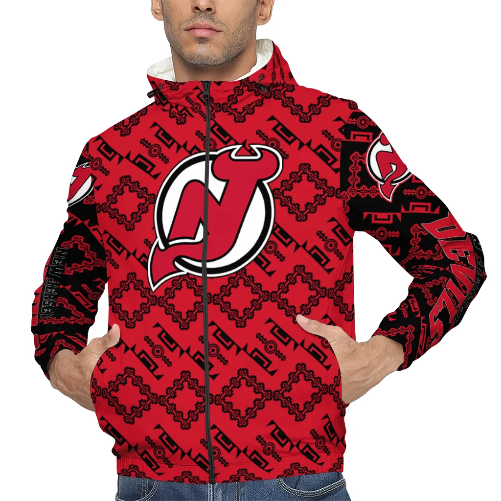 personalized new jersey devils trellis mesh red windbreaker jacket top rated personalized new jersey devils trellis mesh red windbreaker jacket top rated