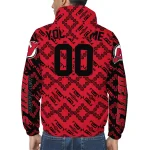 personalized new jersey devils trellis mesh red windbreaker jacket best selling