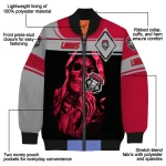 personalized new mexico lobos reaper hands red black bomber jacket best selling