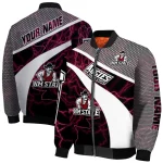 personalized new mexico state aggies electric flash crimson bomber jacket best selling