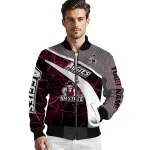 personalized new mexico state aggies electric flash crimson bomber jacket best selling