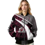personalized new mexico state aggies electric flash crimson bomber jacket best selling