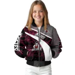 personalized new mexico state aggies electric flash crimson bomber jacket best selling