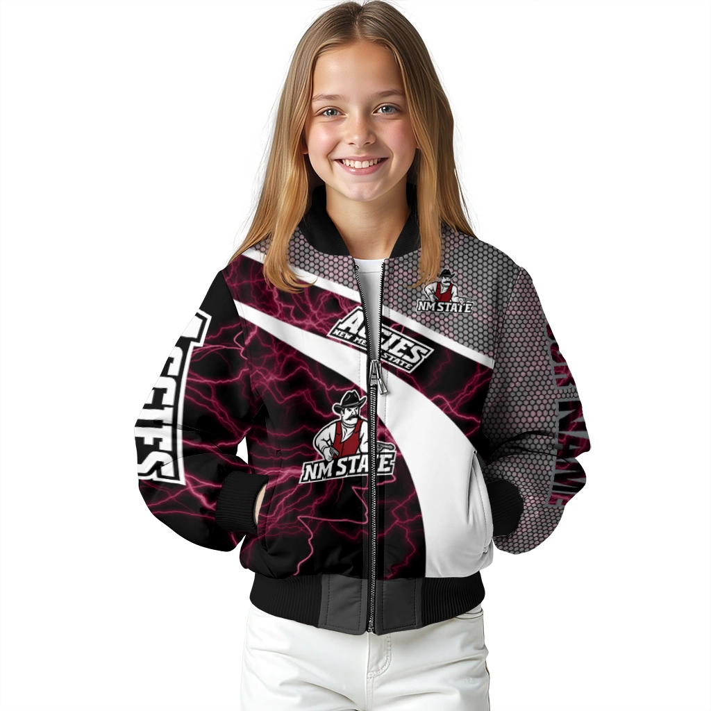 personalized new mexico state aggies electric flash crimson bomber jacket top rated personalized new mexico state aggies electric flash crimson bomber jacket top rated