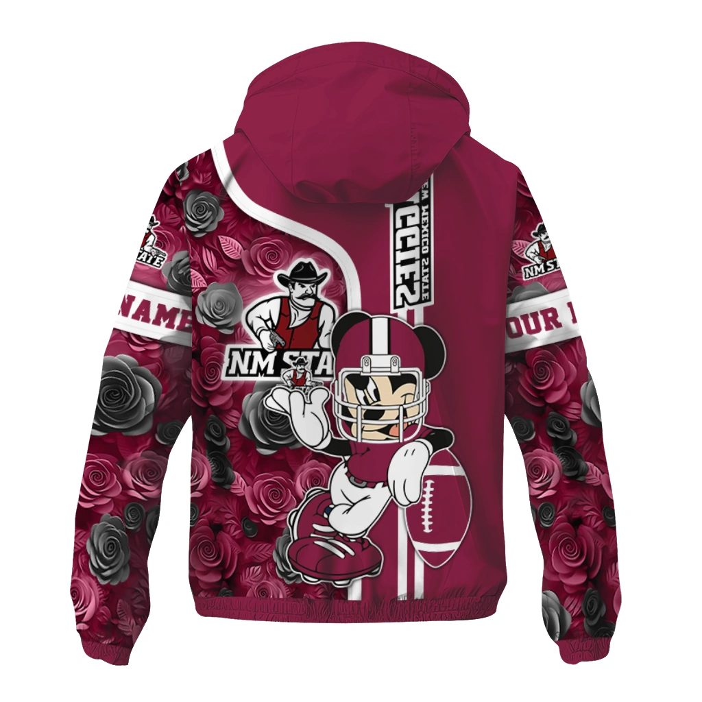 personalized new mexico state aggies football micky mouse crimson windbreaker jacket fashion forward personalized new mexico state aggies football micky mouse crimson windbreaker jacket fashion forward