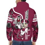 personalized new mexico state aggies football micky mouse crimson windbreaker jacket best selling