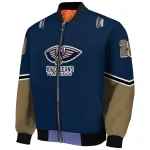 personalized new orleans pelicans chevron style navy bomber jacket best selling