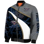 personalized new orleans pelicans electric flash navy bomber jacket best selling