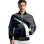 personalized new orleans pelicans electric flash navy bomber jacket best selling