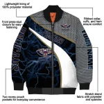 personalized new orleans pelicans electric flash navy bomber jacket best selling