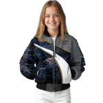 personalized new orleans pelicans electric flash navy bomber jacket best selling