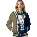 personalized new orleans pelicans snoopy head navy varsity jacket best selling