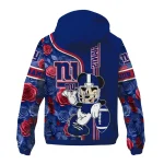 personalized new york giants football micky mouse blue windbreaker jacket best selling