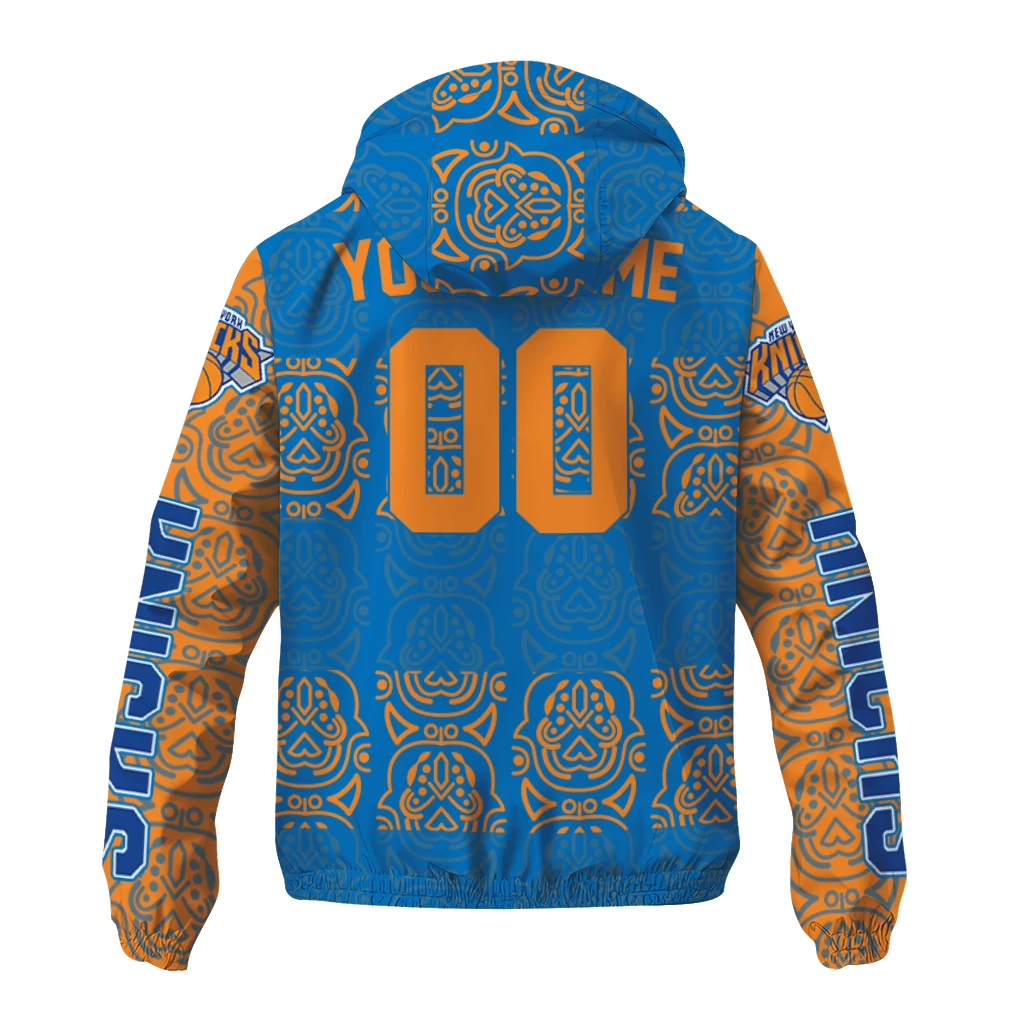 personalized new york knicks cat eyes blue windbreaker jacket fashion forward personalized new york knicks cat eyes blue windbreaker jacket fashion forward