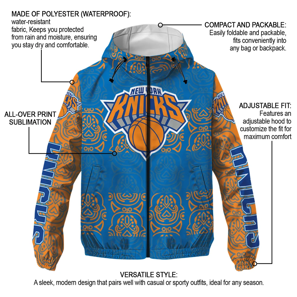 personalized new york knicks cat eyes blue windbreaker jacket new arrival personalized new york knicks cat eyes blue windbreaker jacket new arrival