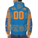 personalized new york knicks cat eyes blue windbreaker jacket best selling
