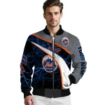 personalized new york mets electric flash blue bomber jacket best selling