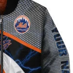 personalized new york mets electric flash blue bomber jacket best selling