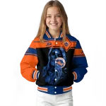 personalized new york mets reaper hands blue black varsity jacket best selling