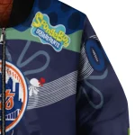 personalized new york mets spongebob playtime blue bomber jacket best selling