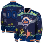 personalized new york mets spongebob playtime blue varsity jacket best selling