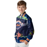 personalized new york mets spongebob playtime blue varsity jacket best selling