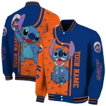 personalized new york mets stitch laughing blue varsity jacket best selling