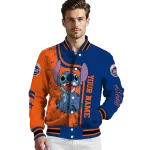 personalized new york mets stitch laughing blue varsity jacket best selling