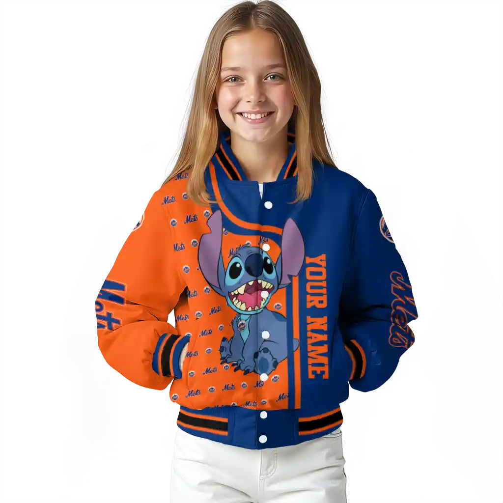 personalized new york mets stitch laughing blue varsity jacket top rated personalized new york mets stitch laughing blue varsity jacket top rated