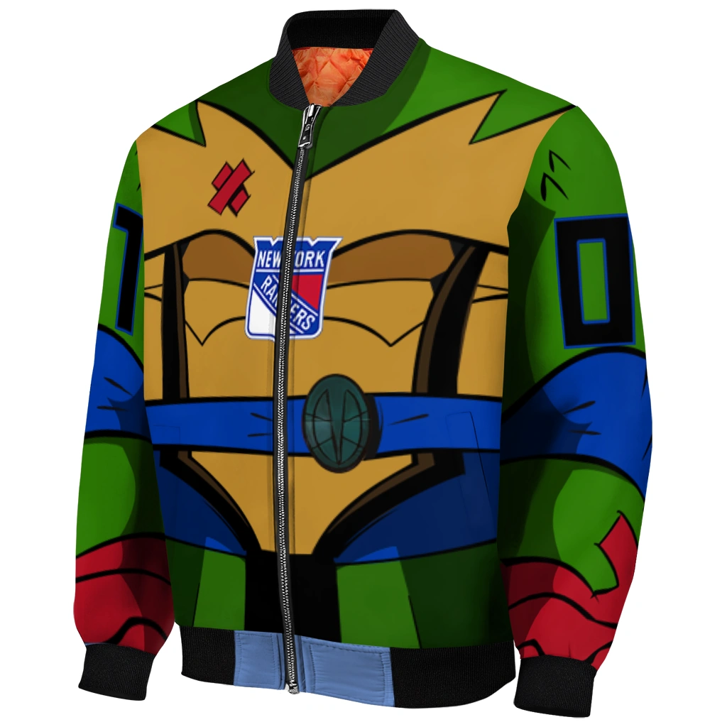 personalized new york rangers turtle armor bomber jacket fashion forward personalized new york rangers turtle armor bomber jacket fashion forward