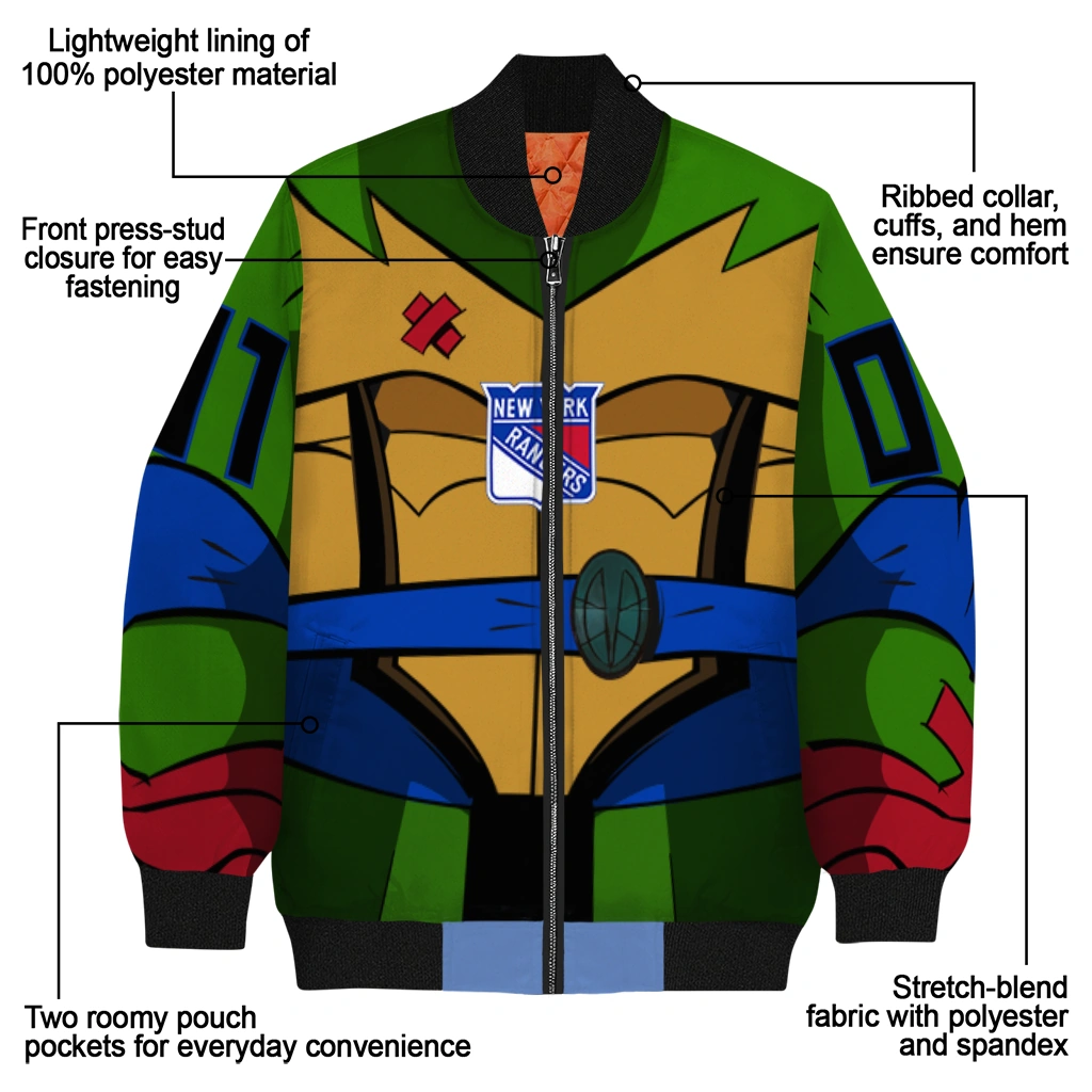 personalized new york rangers turtle armor bomber jacket new arrival personalized new york rangers turtle armor bomber jacket new arrival