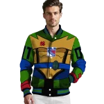 personalized new york rangers turtle armor varsity jacket best selling