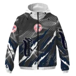 personalized new york yankees claw mesh navy gray windbreaker jacket best selling