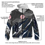 personalized new york yankees claw mesh navy gray windbreaker jacket best selling