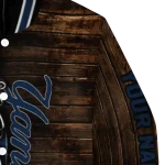personalized new york yankees flag wood brown varsity jacket best selling