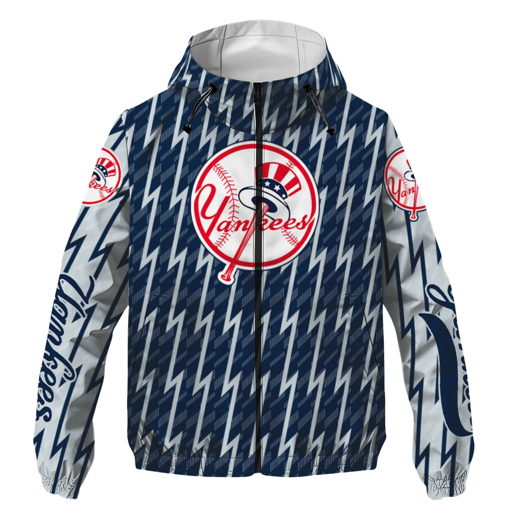 personalized new york yankees lightning strike grid navy windbreaker jacket best selling personalized new york yankees lightning strike grid navy windbreaker jacket best selling